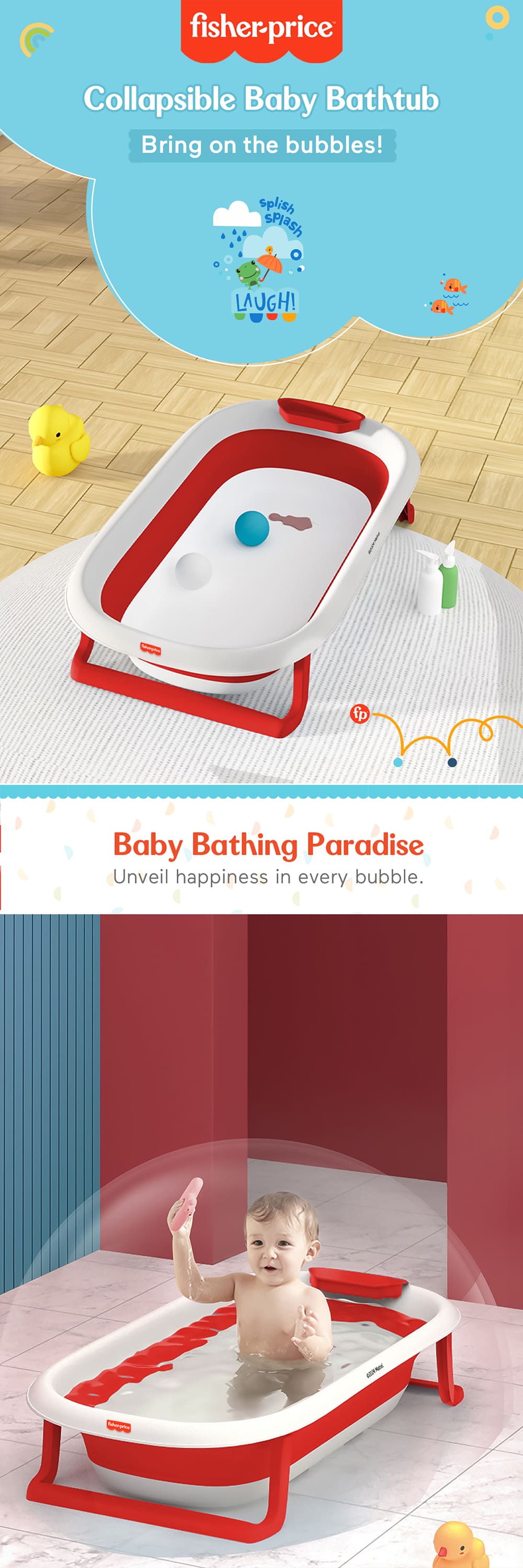 Collappsible Baby Bath Tub