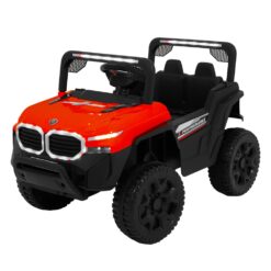 StarAndDaisy Electric Battery Operated Kids Jeep BMW Model Red, Remote Control and Manual Driving Kids Jeep - 9111-Red