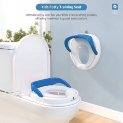 staranddaisy Baby & Kids Potty Training Seat For Boys and Girls, Toddler Toilet Seat with Handle - Blue