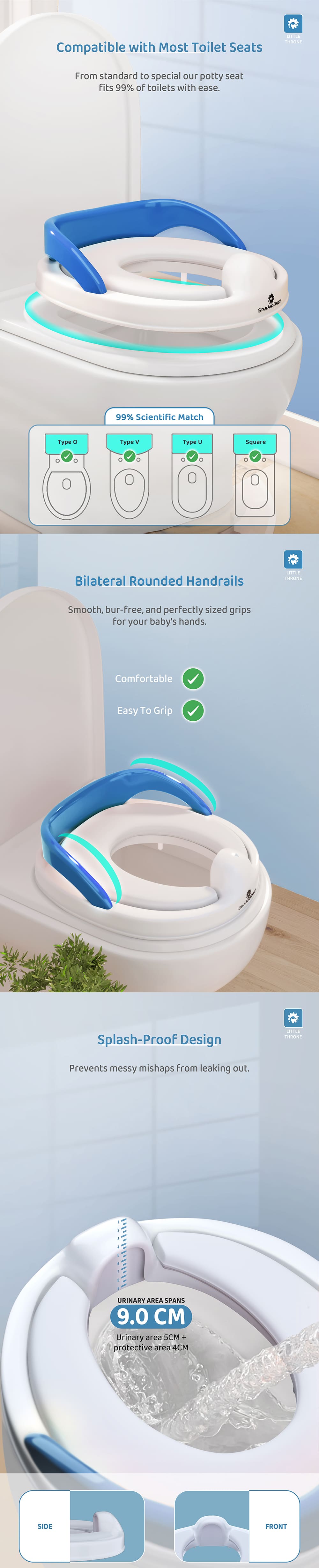 Kids Potty Training Seat with Esay Grip