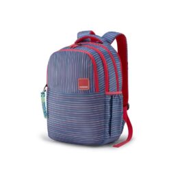 American Tourister Polyester Cute Bags For Kids with 3 Full Compartments, 26 Ltr Backpacks - Mia 3.0 Grey