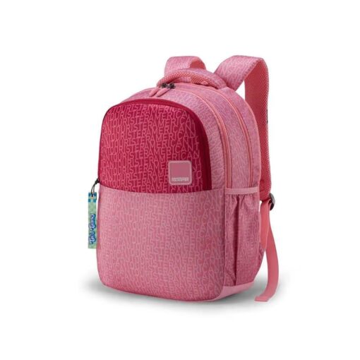 American Tourister Polyester Cute Trendy Bags For Kids with 3 Full Compartments, 26 Ltr Backpacks - Mia 3.0 Pink