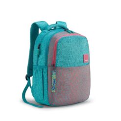 American Tourister Cute Trendy Bags For Kids with Fine Twill Polyester Fabric, 3 Compartments, 26 Ltr Backpacks - Mia 3.0 Turq