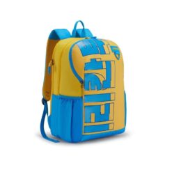 American Tourister Kids School Bags With Cuzy Polyester, 2 Full Compartments, 33 Ltr Unisex Backpacks - Herd 3.0 Yellow-Blue