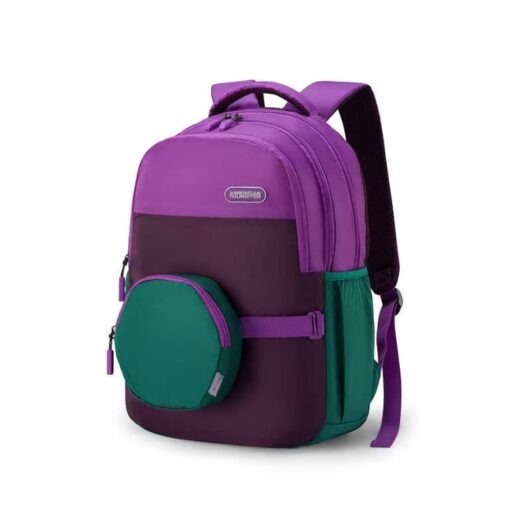American Tourister Water Resistance Backpacks with 3 Full Compartments 1 Front Pocket, 26 Ltr Bags - Hestia 3.0 Vivid Violet