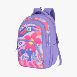 Genie Paradise 36L School Backpack With Rain cover, Laptop Sleeve, and Extra Padding Shoulder Straps - Lavender