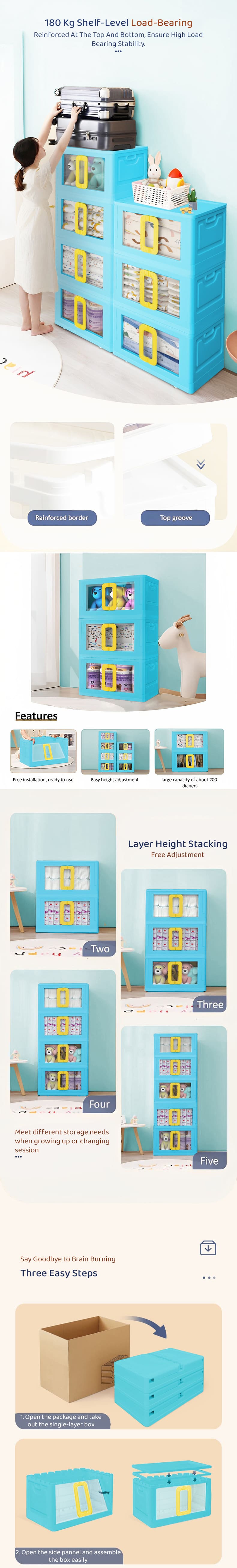 Multi-Functional Kids Storage Cabinet