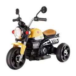 StarAndDaisy Super Harley 3-Wheel Ride-On kids Bike Without Back Support, Horn & Hand Accelerator - NGK Yellow