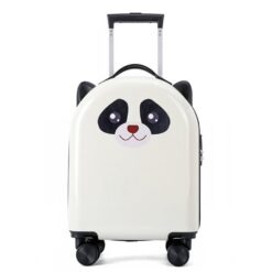 StarAndDaisy Small Suitcase for Kids, Lightweight Children's Trolley Bag, Large Storage Capacity & Smooth Zipper - White