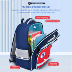3D kids Backpack with Multiple Pocket