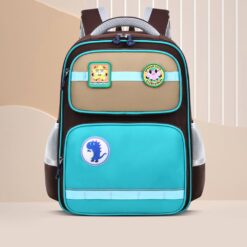 StarAndDaisy Children School Backpack, Trendy Waterproof Schoolbag for Kids with Multiple Pocket - Brown