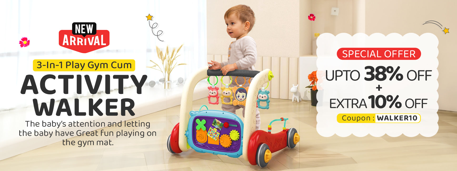 Baby Play gym activity walker