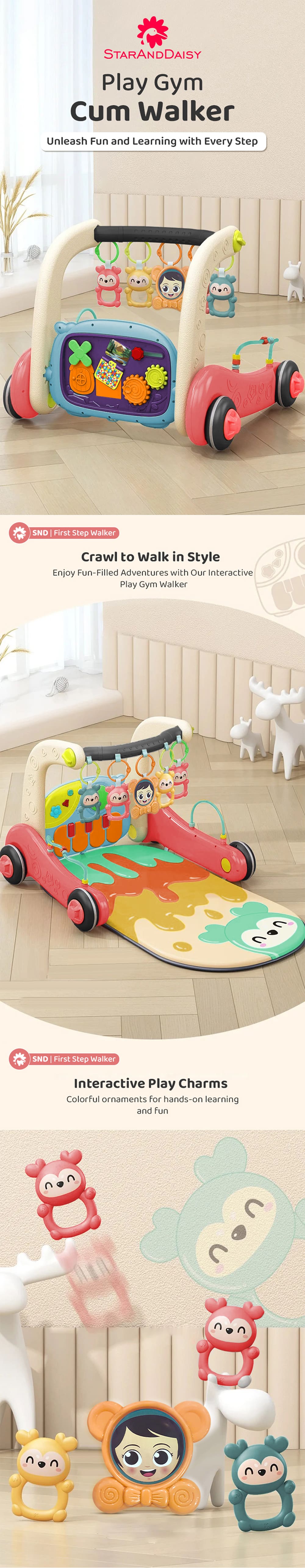 Baby Play Gym Cum Walker