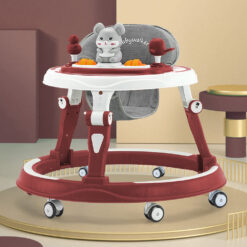 StarAndDaisy Multifunctional Intelligent Baby Walker with Toy Tray (Red)