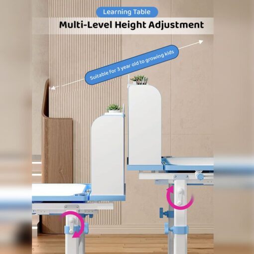 Kids Study Table with Multi level of Height Adjustment
