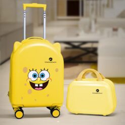 StarAndDaisy Lightweight Kids Travel Suitcase Bag With Hand Bags, Small Bag Easily Attached with Trolley Bag - Yellow