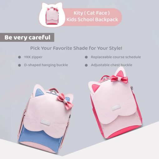 Kitty School Bag with Adjustable Strap