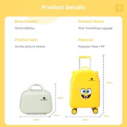 Specification of Kids Travelling Luggage Bag