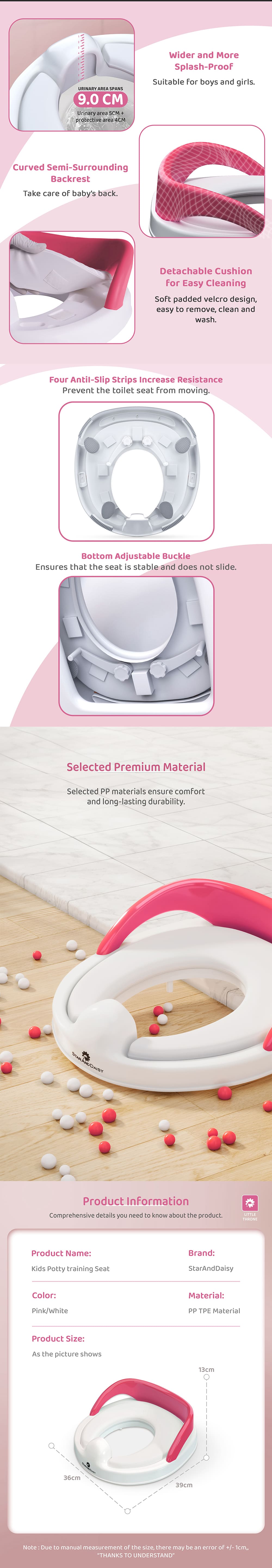 Specification of Potty Training Seat