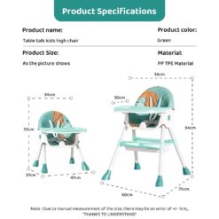 Specification of Baby High Chair