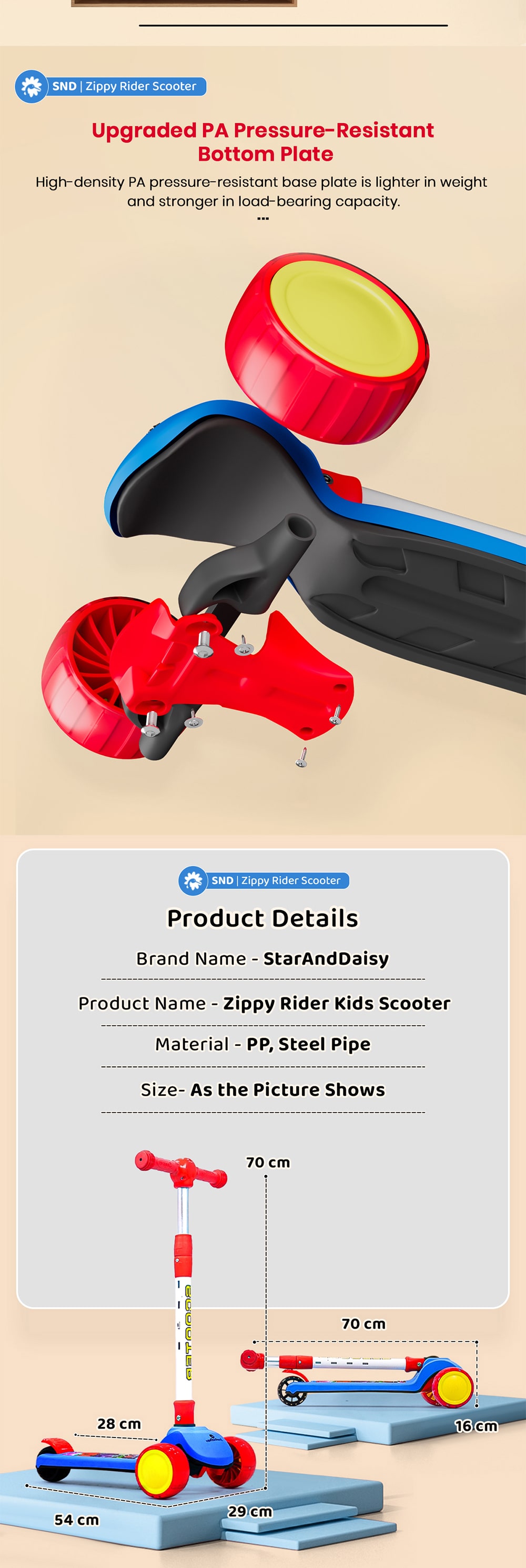 Specification of Kids Scooters