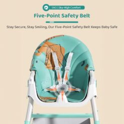 High Chair with Five Point Safety Belt