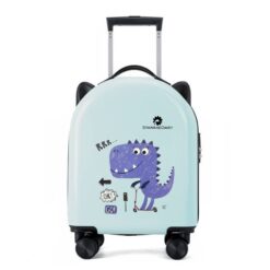 StarAndDaisy Small Lightweight Children Trolley Suitcase, Large Storage Capacity & Smooth Zipper Suitcase for Kid - Blue