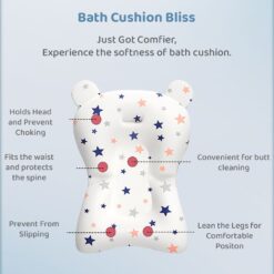 Baby Bath Tub with soft Bath Cushion