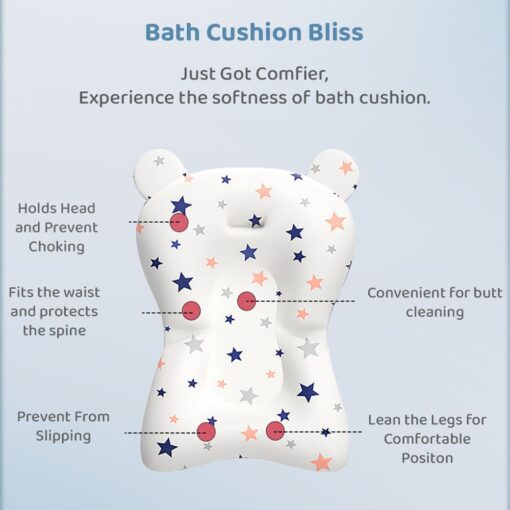 Baby Bath Tub with soft Bath Cushion