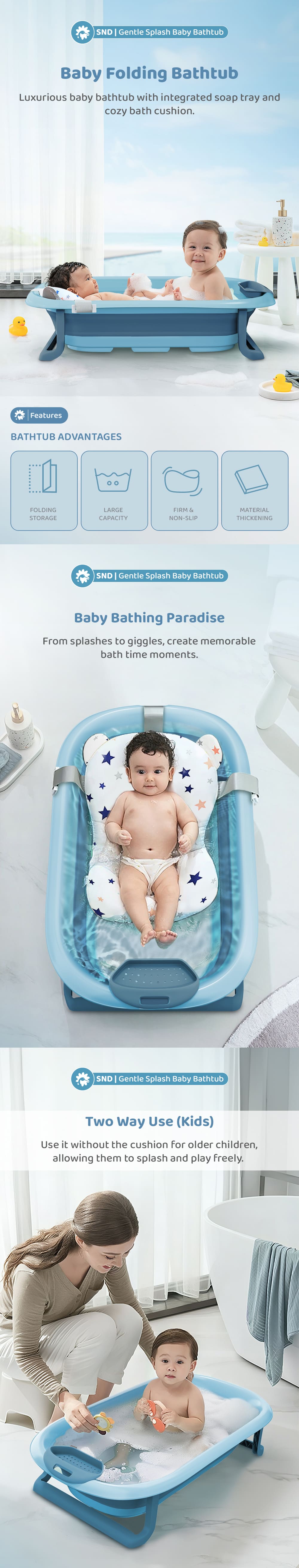 Baby Folding Bath Tub