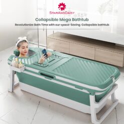 Collapsible Mega Bath Tub with Steamer
