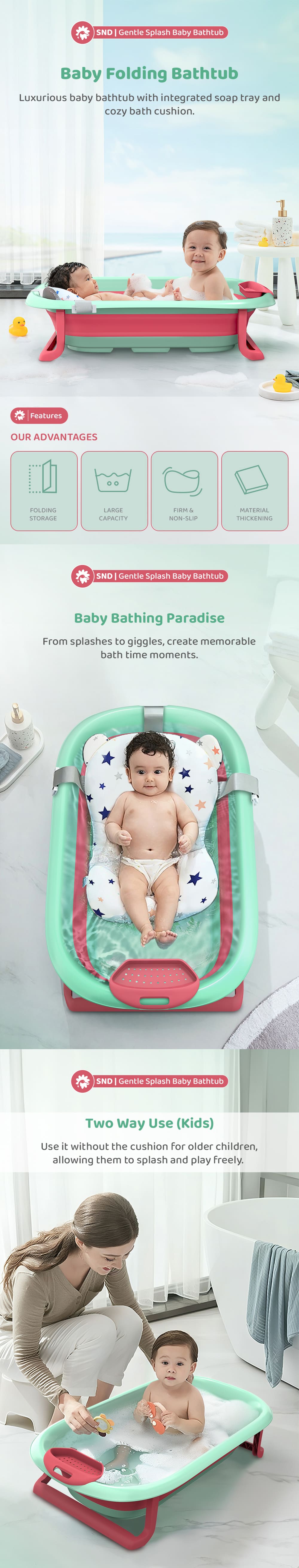 Foldable Baby Bath Tub