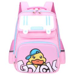 StarAndDaisy Children School Backpack, Trendy Waterproof Schoolbag for Kids with Multiple Pocket - Pink