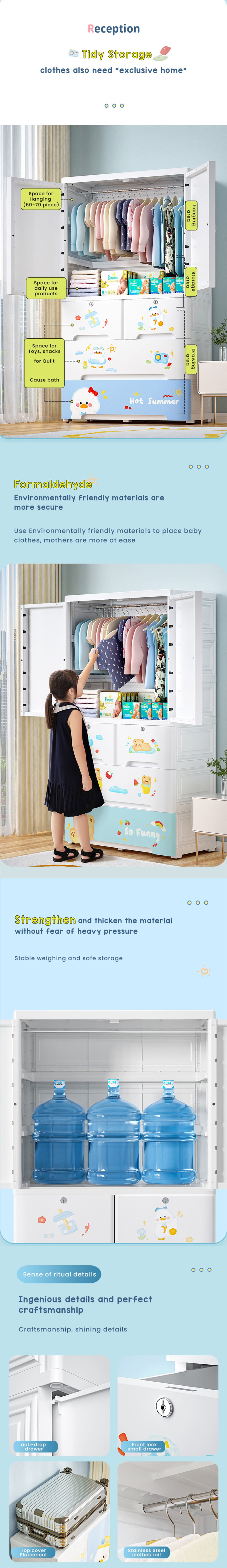Kids Wardrobe & Storage Cabinet
