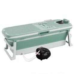 StarAndDaisy Portable Bath Tub for Adults, Multifunctional Bath Tub with Steamer, Spa Bath Bucket - Green
