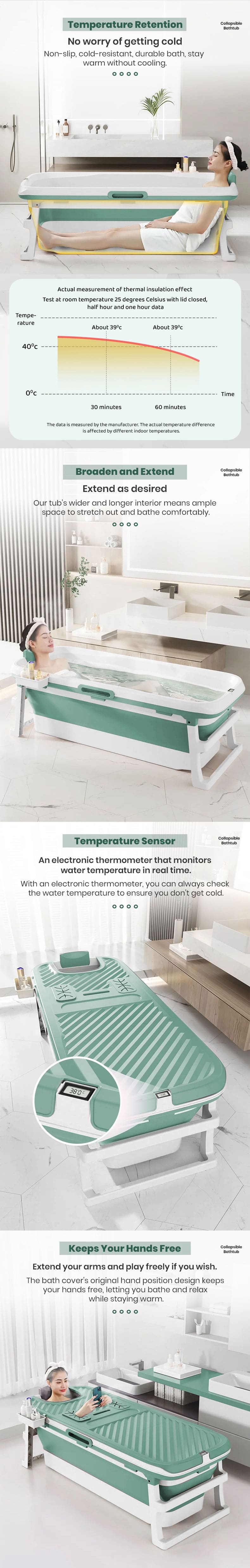 Mega Bath Tub with Temperature sensor