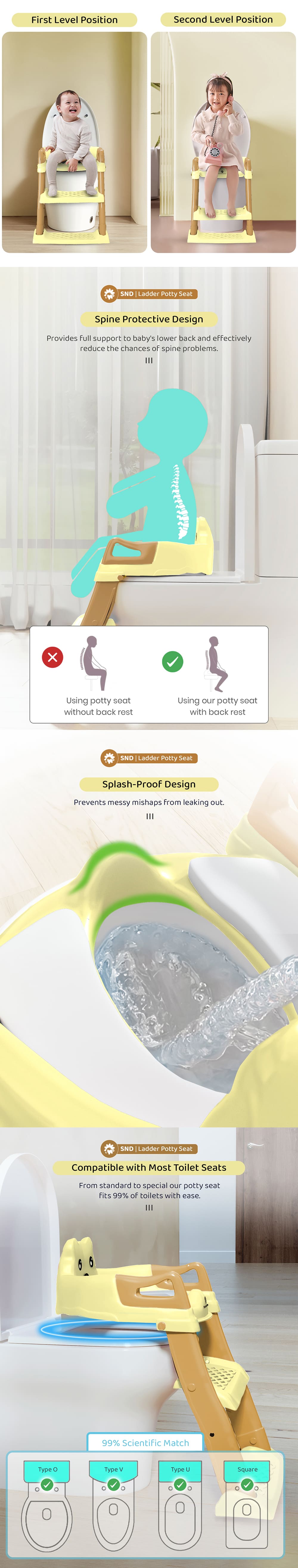Potty Seat with Adjustable Height