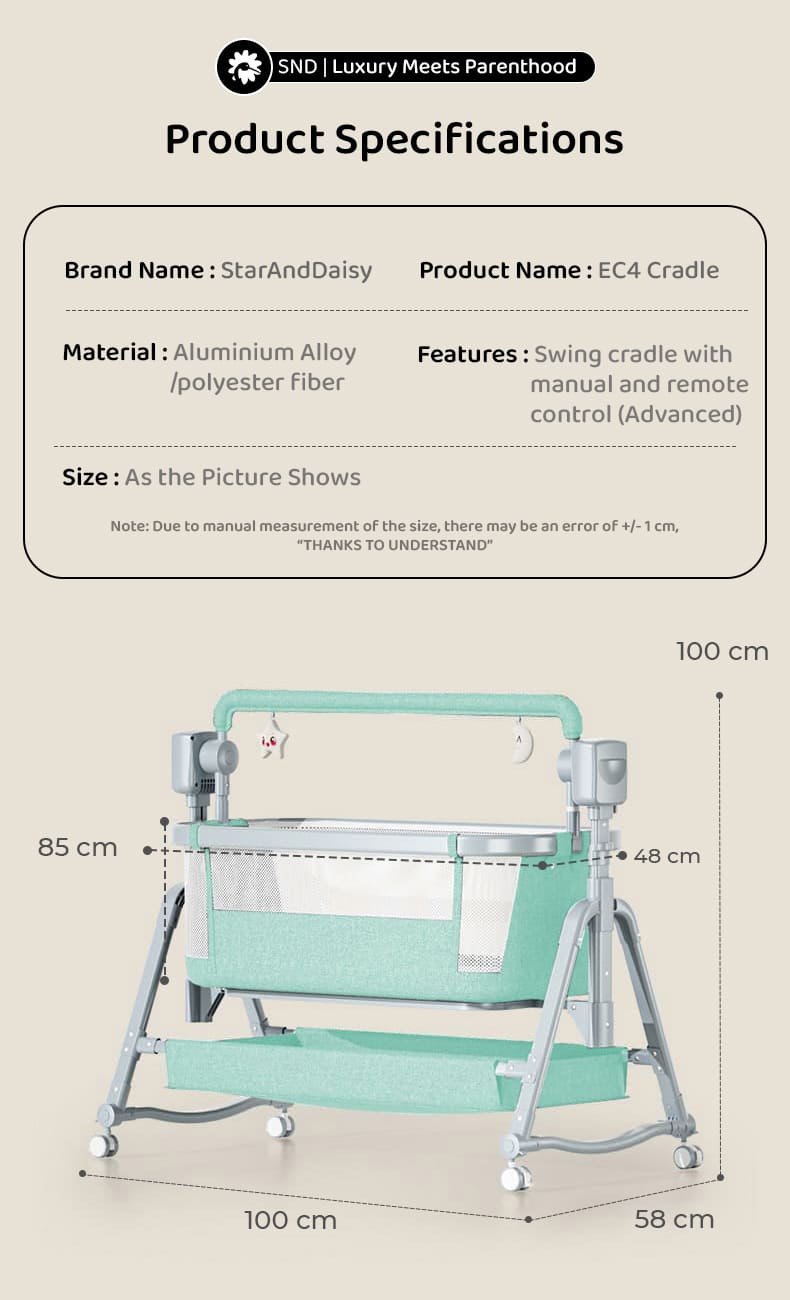 Specification of Baby Swing Cradle
