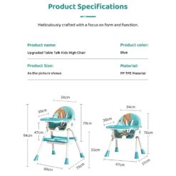 Product Specification of Table Talk High Chair