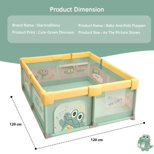 Specification of Baby Playpen-Green