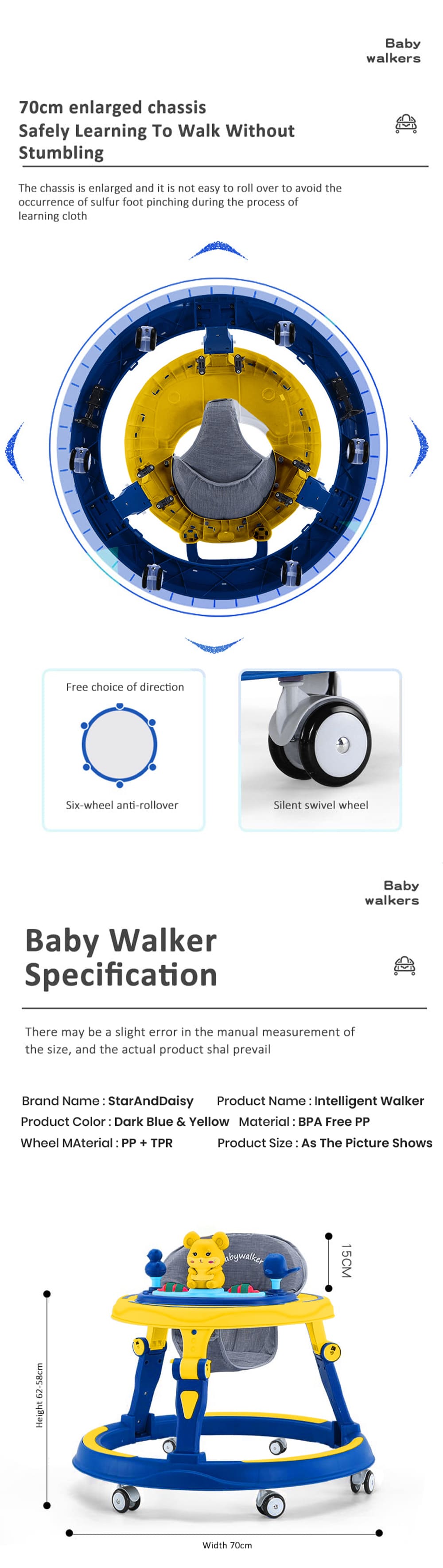 Specification of Intelligent Baby Walker