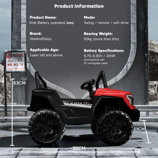 Specification of Ride On Jeep
