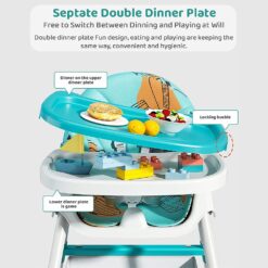 Table Talk High Chair with Double Food Tray