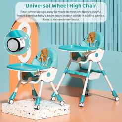 Table Talk High Chair with Universal Wheel