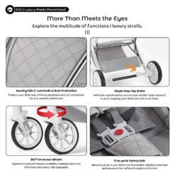 Urban Glider Baby Stroller with Universal Wheels