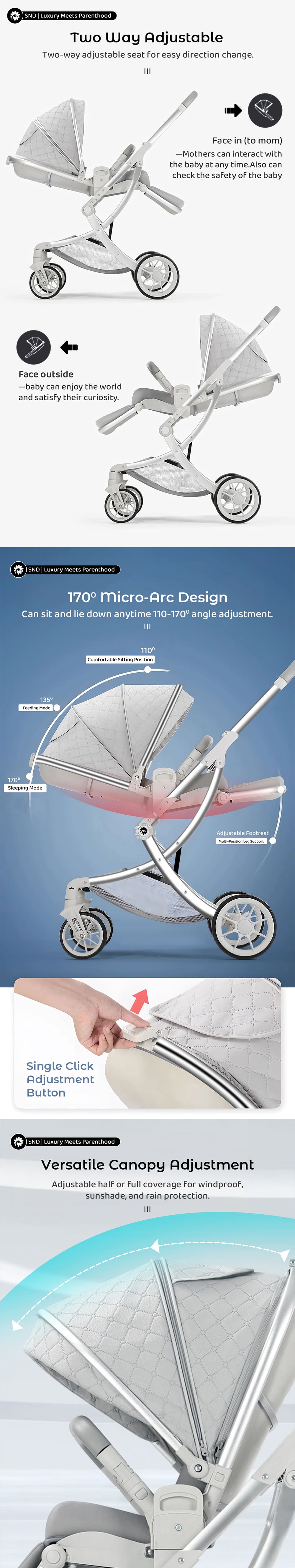 Reclinable Baby Stroller