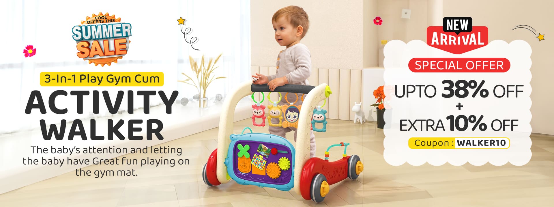 Baby Play gym activity walker