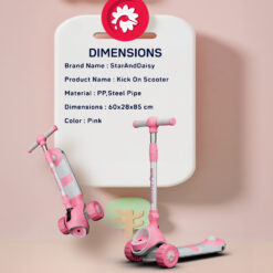 Dimensions of Kick-On Scooter Pink