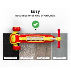 easy responce to all kinds of grounds or surface