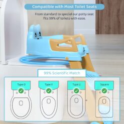 kids Ladder Potty Seat Suitable for Various Toilet Sizes